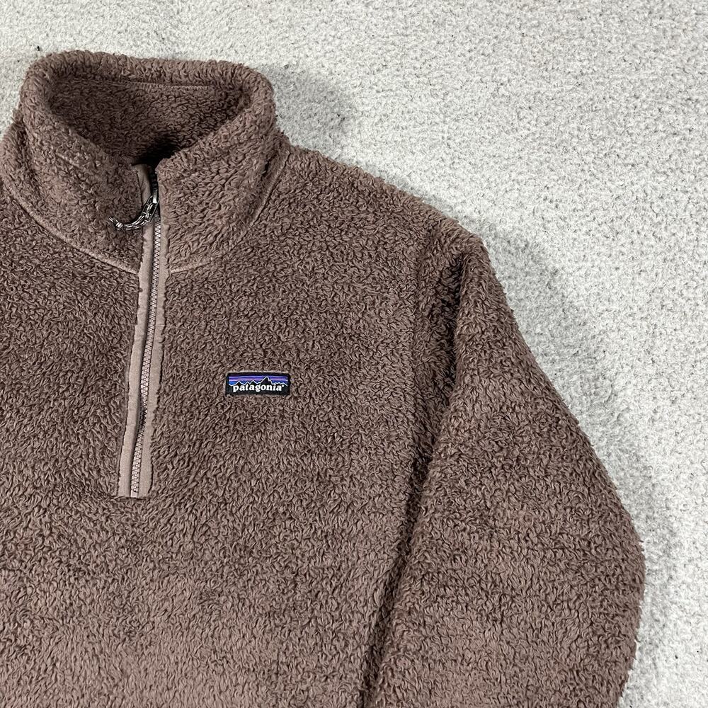 Patagonia Jacket Womens M 1/4 Zip Pullover Teddy Deep Pile Sherpa Los Gatos - Picture 7 of 14